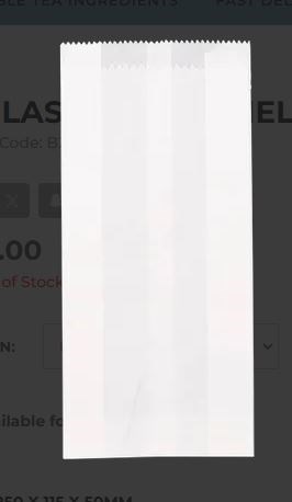 SATCHEL 2 GLASSINE BAG - 245mm x 115mm